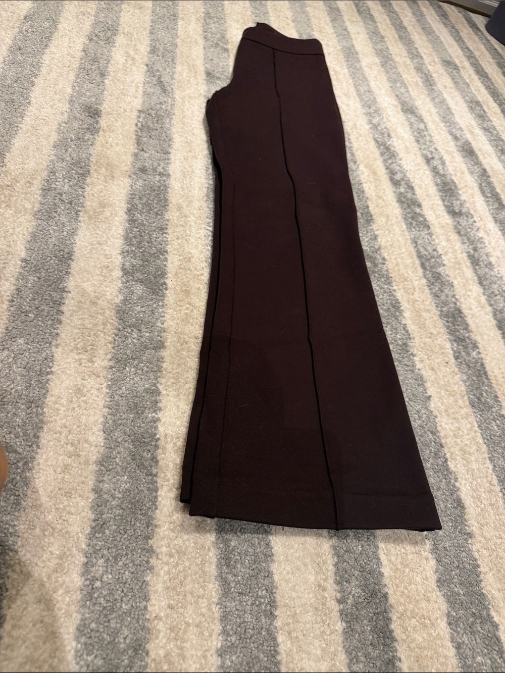 STAUD  Straight Pants in Deep Burgundy
